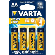 BATTERIA VARTA STILO AA 1,5V LR6 LONG LIFE 4PZ