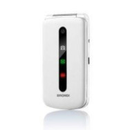 BRONDI PRESIDENT 3" GSM ULTRA SOTTILE CARATTERI GRANDI DUAL SIM WHITE ITALIA SENIOR PHONE