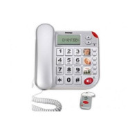 TELEFONO FISSO BRONDI SUPER BRAVO PLUS VIVAVOCE IDENTIFICATORE DI CHIAMATA BIANCO