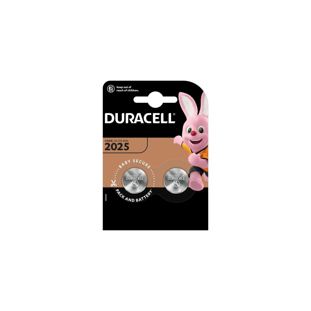 BATTERIE DURACELL BLISTER 2 PILE BOTTONE 2025 3V AL LITIO