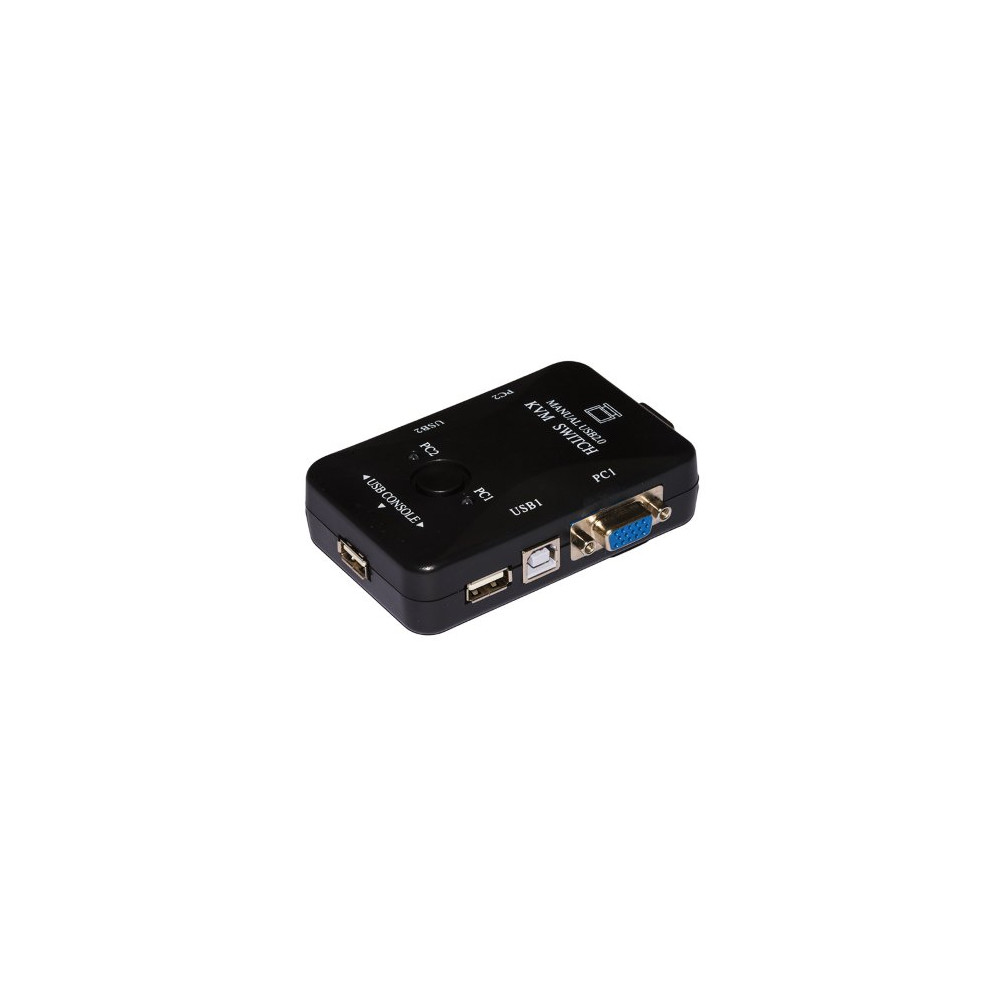 SWITCH LINK KVM 2PC USB/VGA/KB + AUDIO MOUSE CON CAVI INCLUSI PER CONDIVIDERE 2 PC CON UN MONITOR