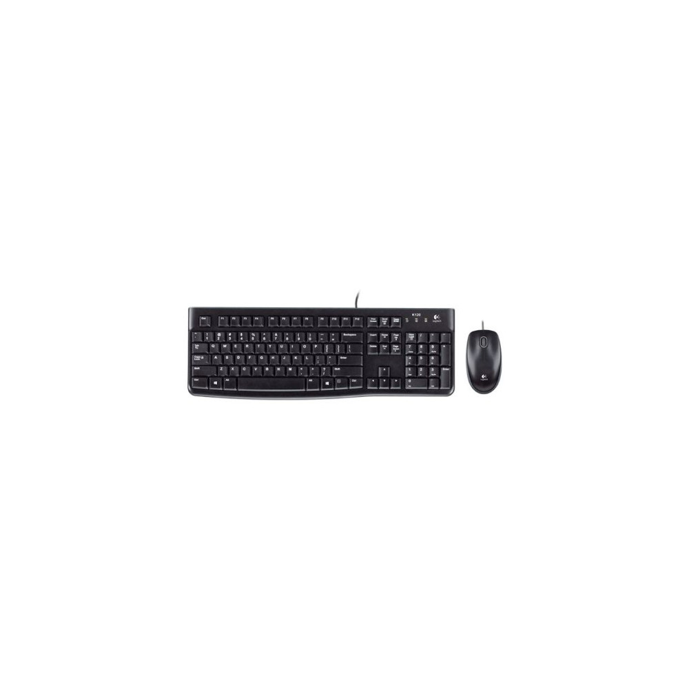 TASTIERA LOGITECH MK120 LOG + MOUSE USB RETAIL BLACK 920-002543