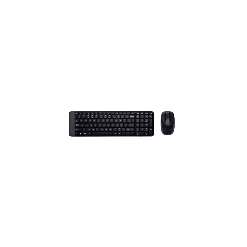 TASTIERA LOGITECH MK220 LOG CORDLESS+MOUSE NERA USB RETAIL 920-003721