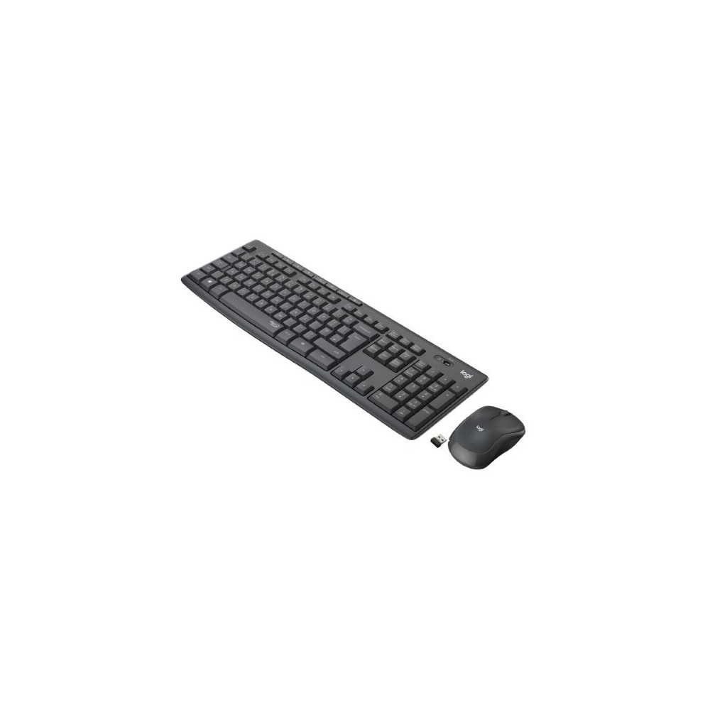TASTIERA LOGITECH MK295 LOG WIRELESS+MOUSE USB SILENT GRAFITE 920-009797