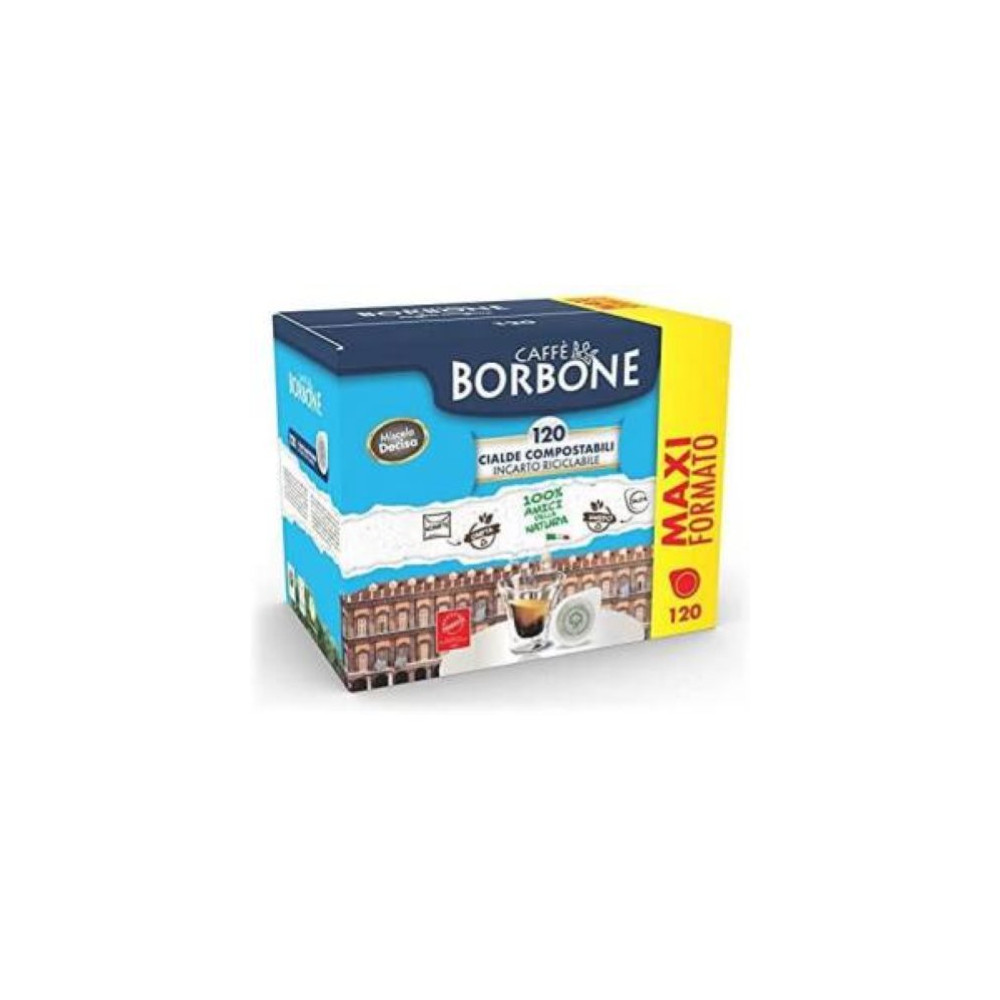 CIALDE BORBONE BOX 44MM MISCELA DECISA NERA 120 PEZZI 