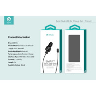 DEVIA SUIT CARICA DA AUTO E CAVO M-USB SMARTPHONE ANDROID NERO