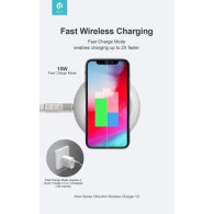 CARICABATTERIE DEVIA ALLEN WIRELESS ULTRASOTTILE V3 15 WATT NERO