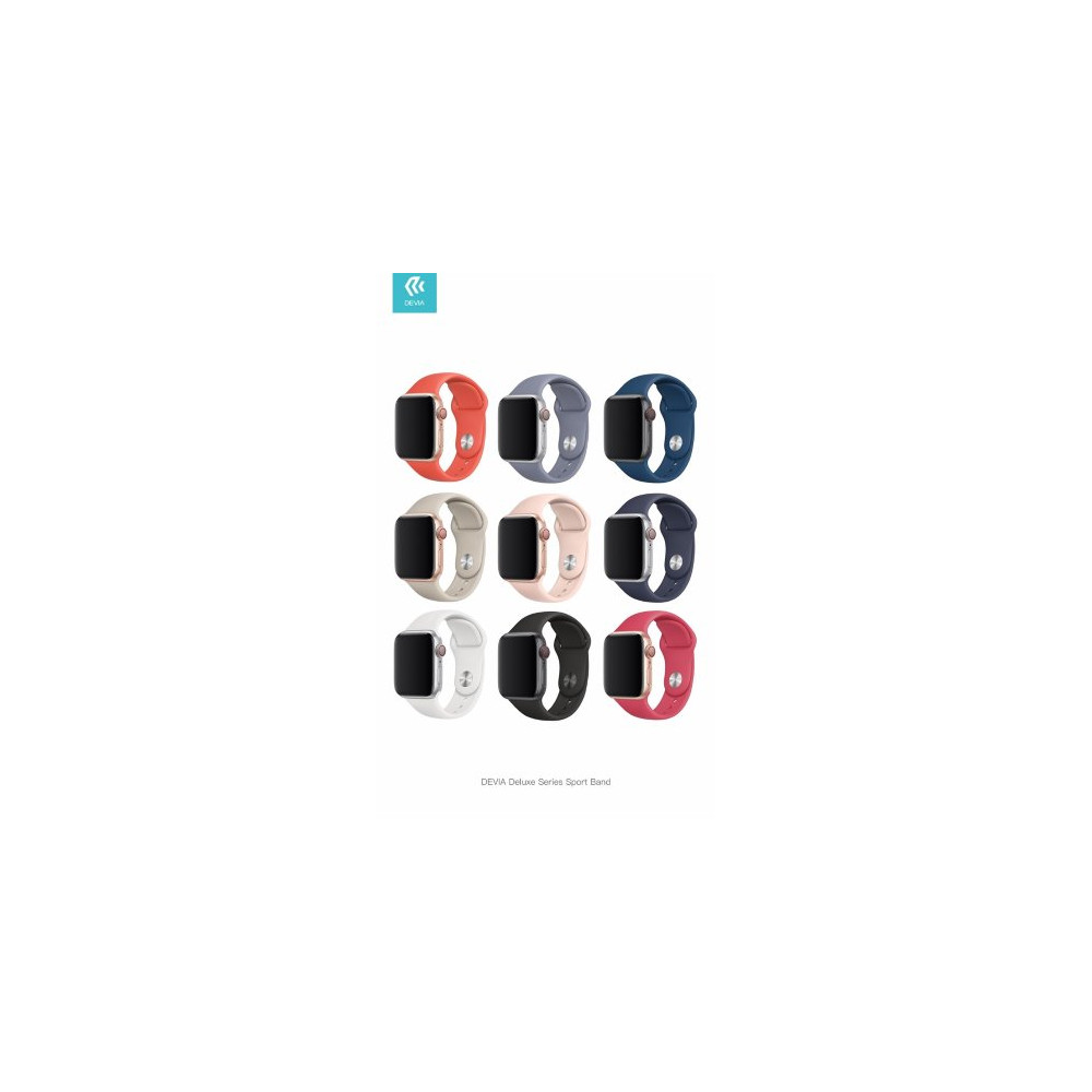 CINTURINO DEVIA APPLE WATCH 42-44MM DELUX SPORT RED