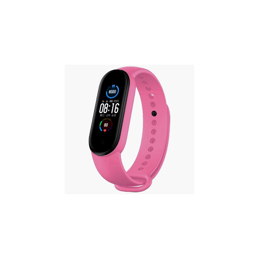 BRACCIALE IN SILICONE PER XIAOMI WATCH BAND MI 5 SPORT ROSA