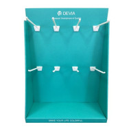 ESPOSITORE DA BANCO 8 GANCI DEVIA IN CARTONE 391X541X135 MM