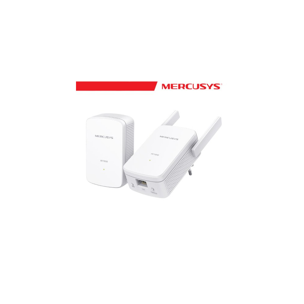 MERCUSYS POWERLINE KIT HOMEPLUG AV2 FINO A 1000MBPS E WI-FI 300MBPS