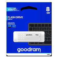 PENDRIVE GOODRAM 8GB UME2 WHITE USB 2.0 - RETAIL BLISTER