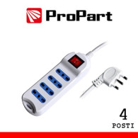 PROPART MULTIPRESA 4POS BIPASSO SPINA16A +INTERR.