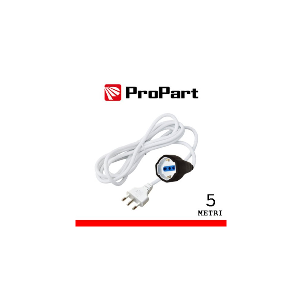 PROPART PROLUNGA LINEARE BIPASSO-SCHUKO/BIPASSO 5METRI SPINA16A