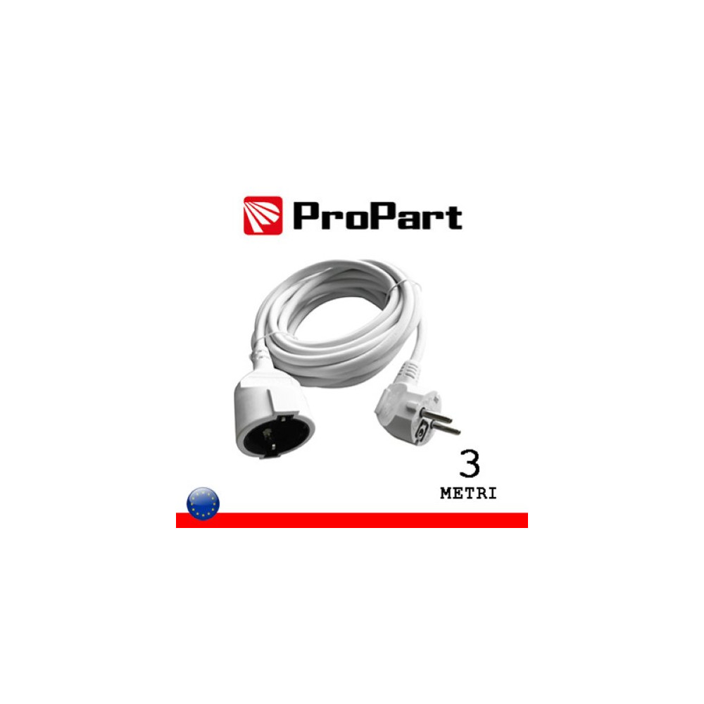 PROPART PROLUNGA LINEARE SCHUKO16A 3METRI SPINA SCHUKO 16A