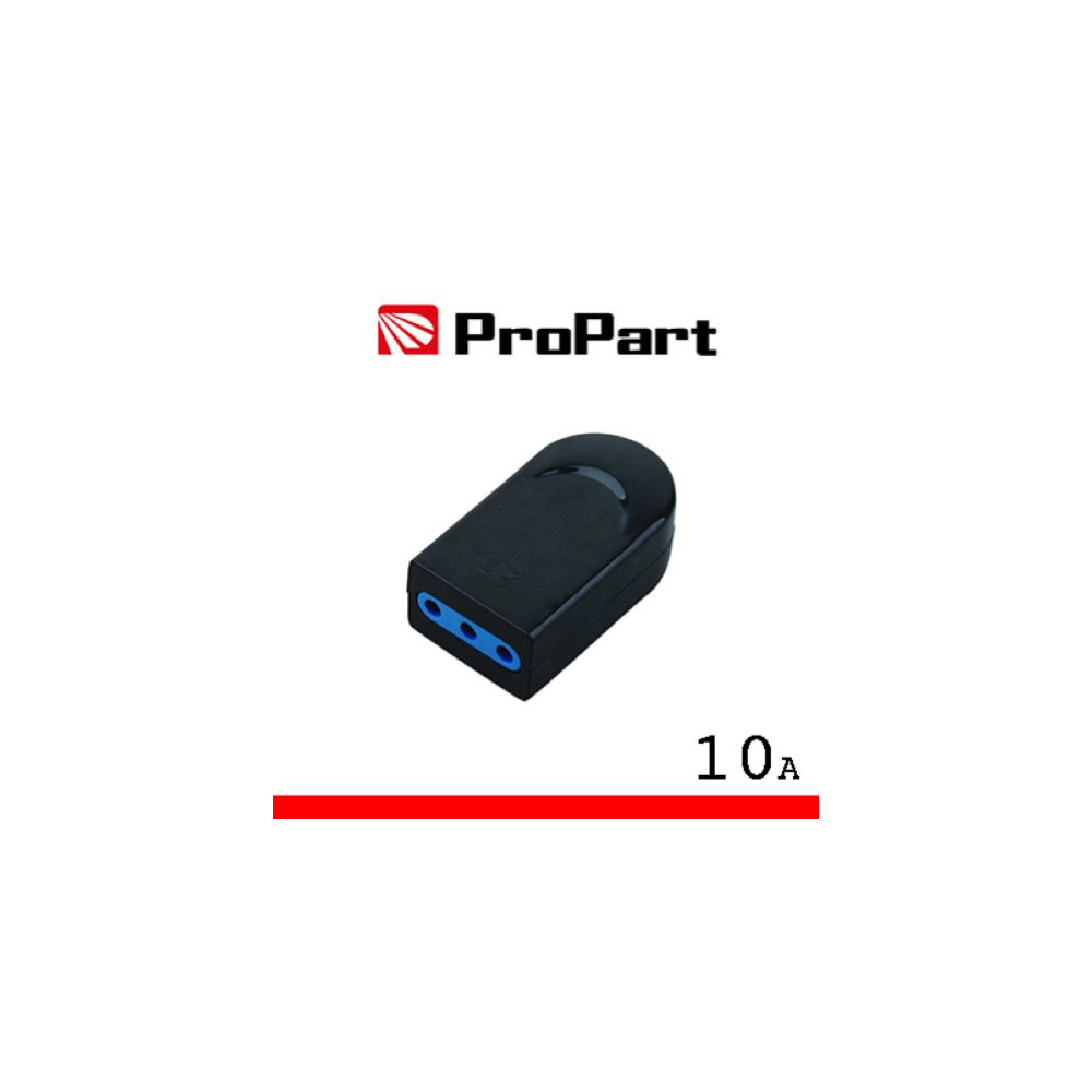 PROPART PRESA 10A 2P+T NERA POLYBAG