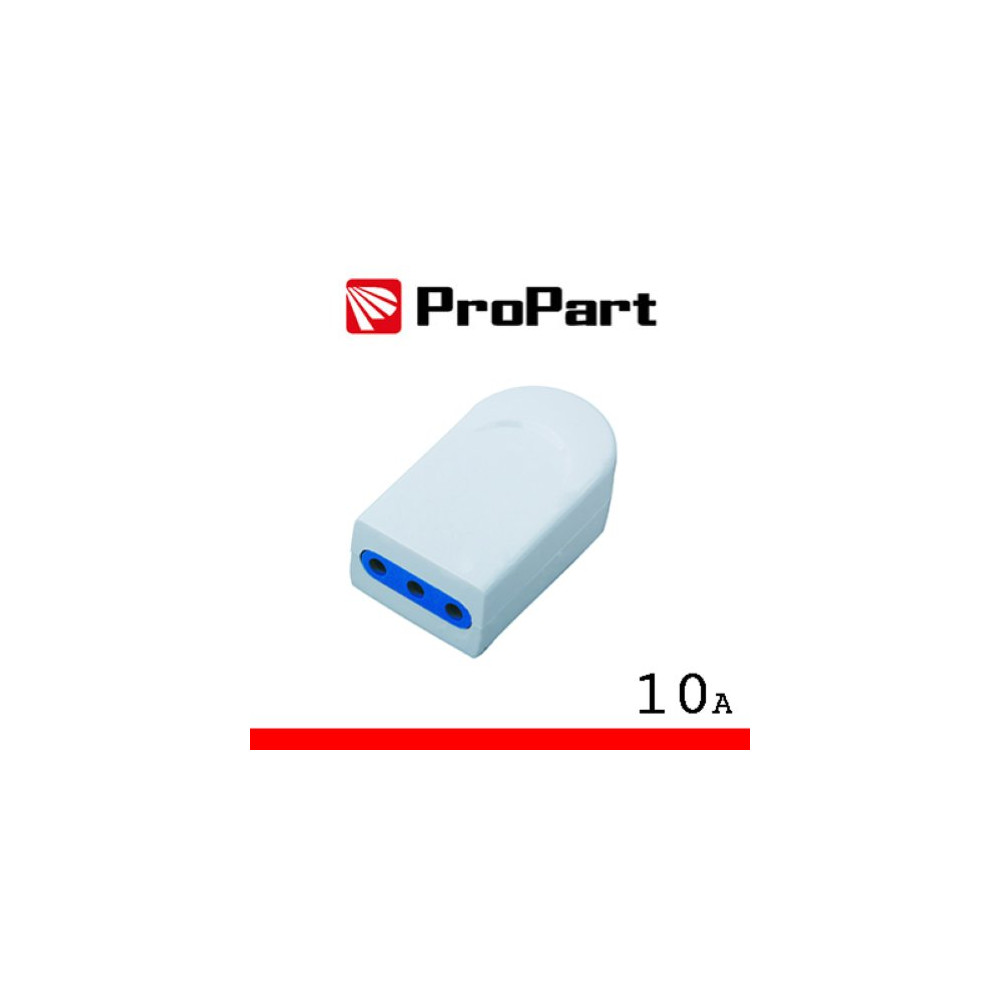 PROPART PRESA 10A 2P+T POLYBAG