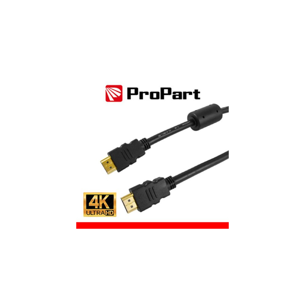 PROPART CAVO HDMI 2.0 HIGH SPEED 4K 3D ETHERNET 3M SP-SP + FILTR NER