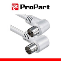 PROPART CAVO ANTENNA TV IEC 2.5M SP-PR 90Â° BIANCO