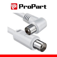 PROPART CAVO ANTENNA TV IEC 2M SP DR. -SP 90Â° BIANCO