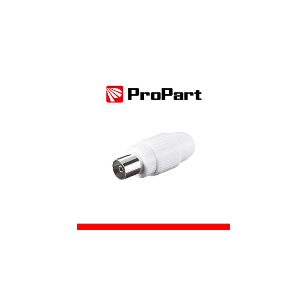 PROPART PRESA ANTENNA TV 75 Î© 9.5MM ACQUISTO MINIMO 100 PEZZI