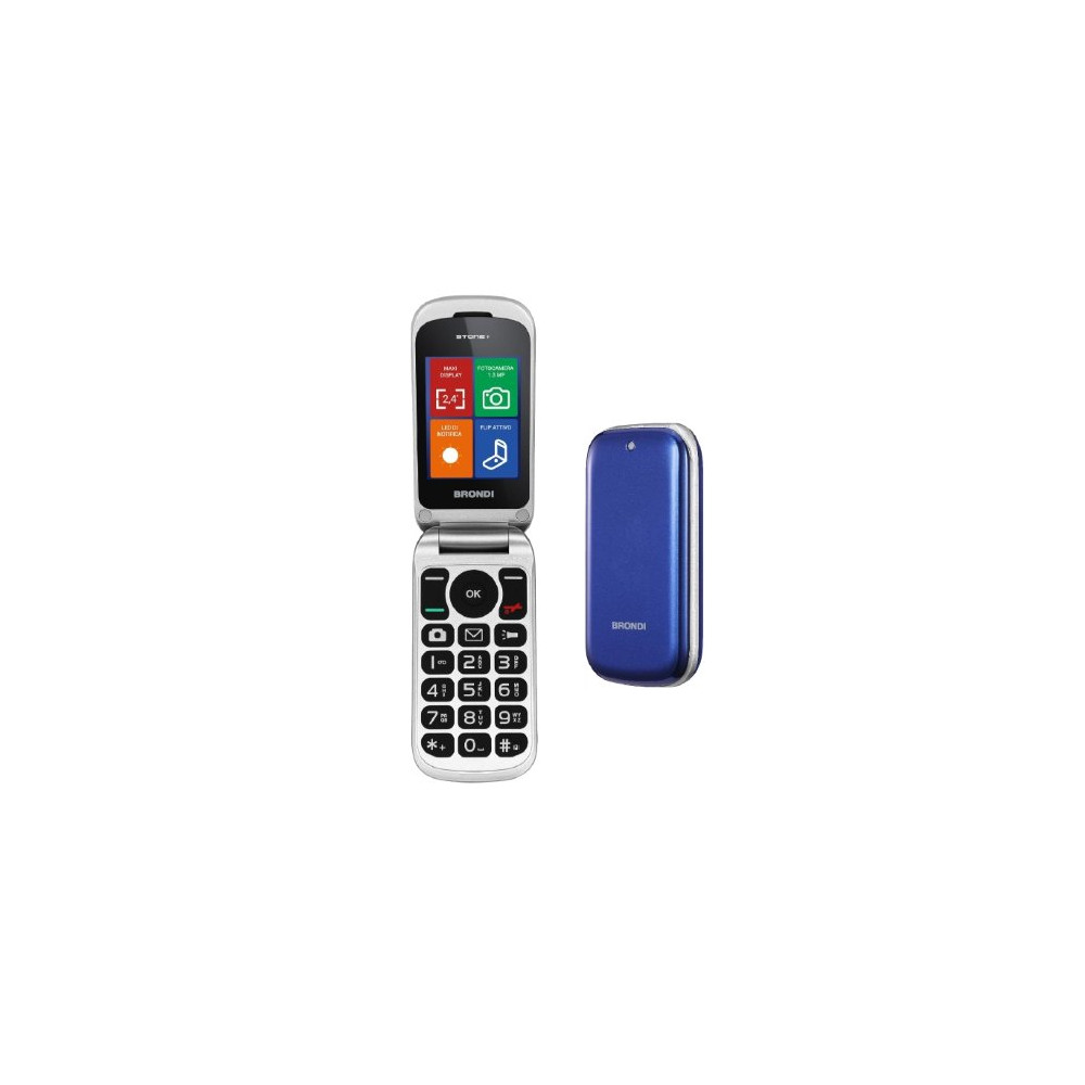 BRONDI STONE+ 2.4" DUAL SIM BLUE ITALIA SENIOR PHONE
