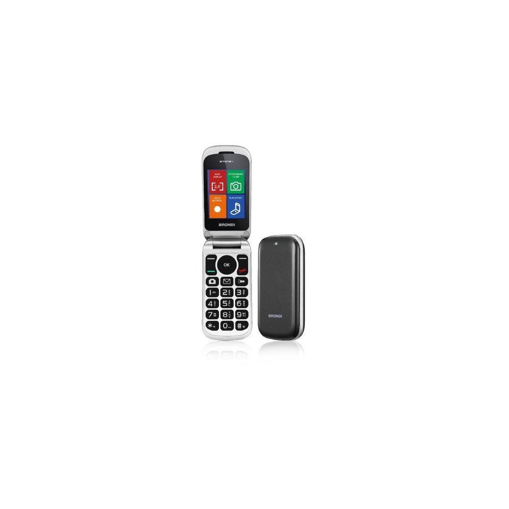 BRONDI STONE+ 2.4" DUAL SIM BLACK ITALIA SENIOR PHONE