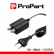 PROPART ALIMENTATORE PER AMPLIFICATORI D'ANTENNATV 12V 450MA 1USCITA