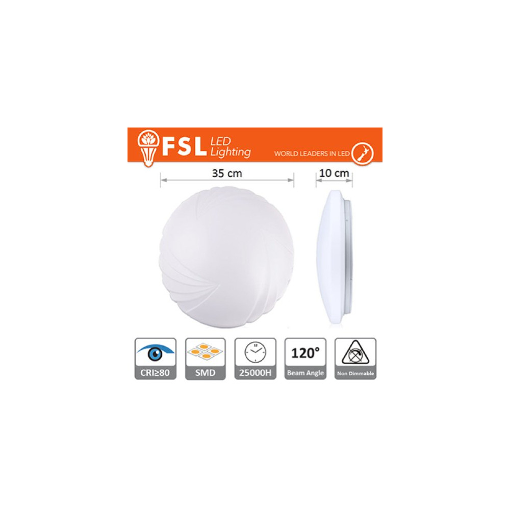 PLAFONIERA MOTIVO 26W - 4000K 1720LM >120Âº 350X100MM CRI80