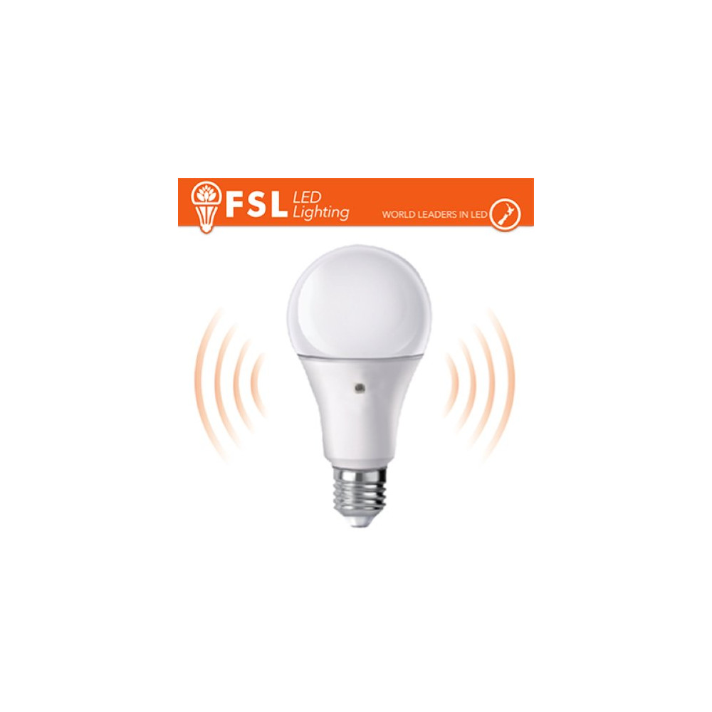 LUCE FREDDA - 6500K LAMPADA GOCCIA - 9W 6500K E27 SENSORE CREPUSCOLARE 2 LATI