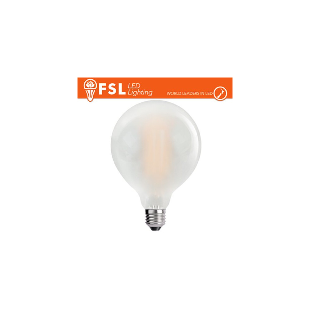 LUCE NATURALE - 4000K LAMPADA FILAMENTO OPALE GLOBO Ã12,5CM - 14W 4000K E27