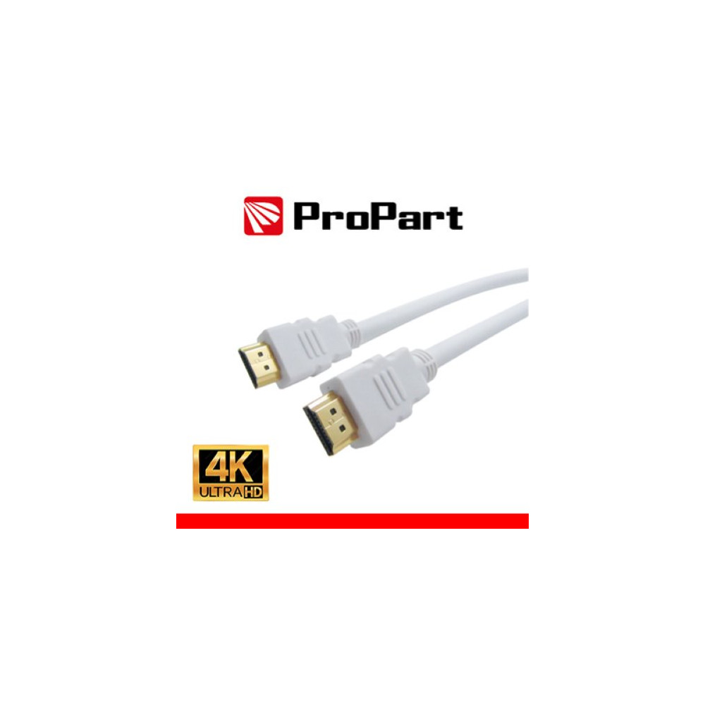 PROPART CAVO HDMI 2.0 HIGH SPEED 4K 3D CON ETHERNET 1.5M SP-SP BIANCO