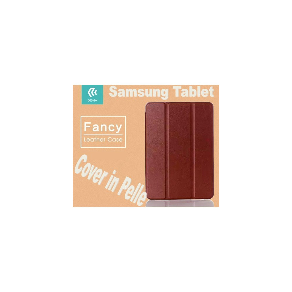 DEVIA CUSTODIA IN PELLE PER TABLET SAMSUNG TABS2 8.0 T715 MARRONE