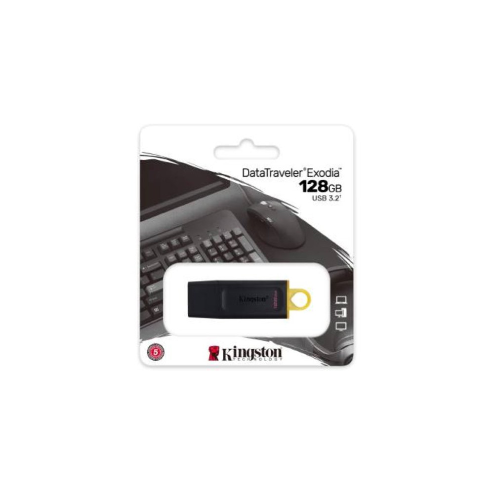 KINGSTON PENDRIVE USB-A 3.2 128GB DTX/128GB NERO/GIALLO