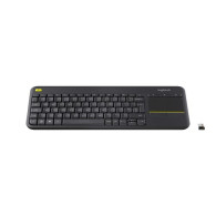 LOGITECH K400 PLUS TASTIERA WIRELESS LAYOUT ITALIANO CON TOUCHPAD INTEGRATO COLORE NERO