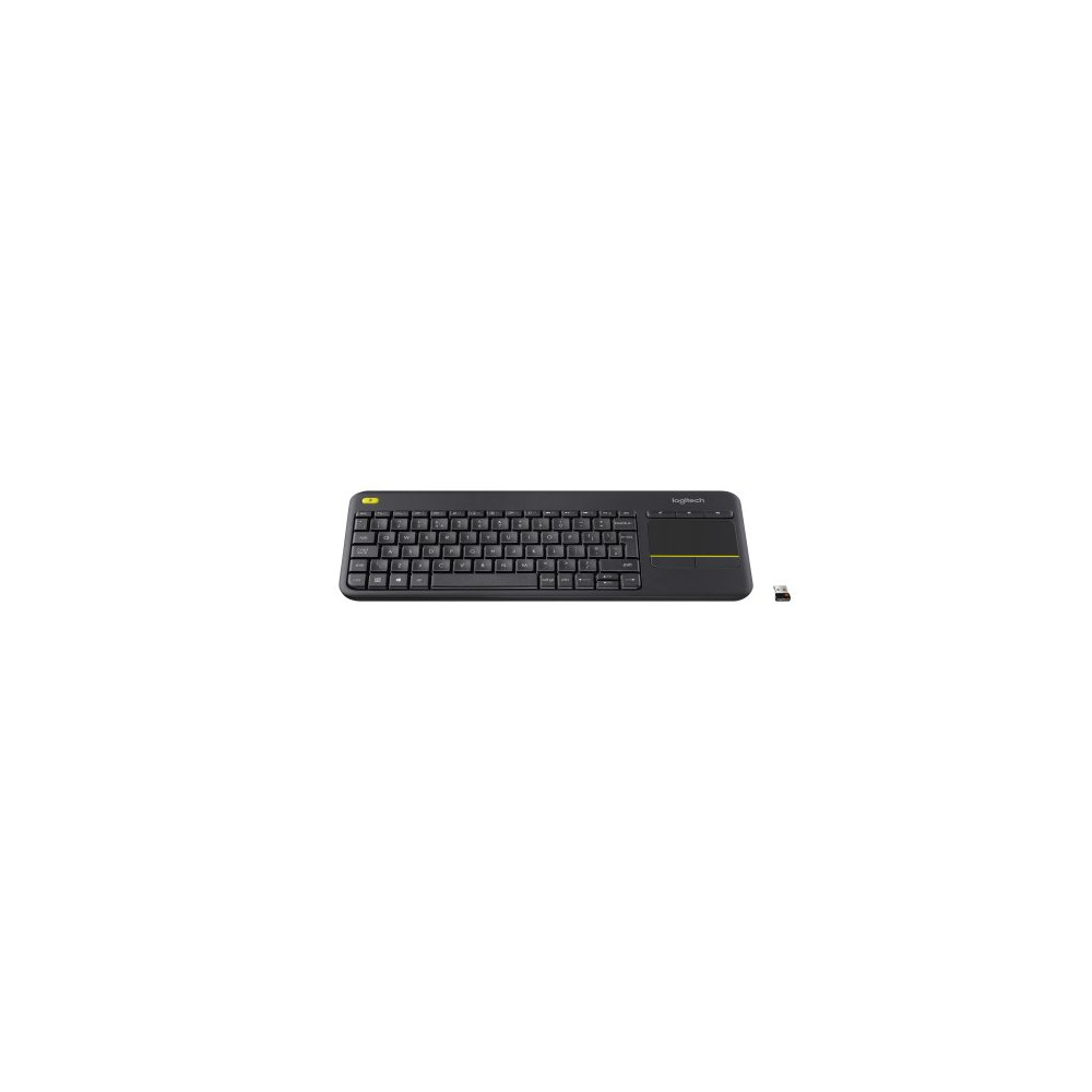 LOGITECH K400 PLUS TASTIERA WIRELESS LAYOUT ITALIANO CON TOUCHPAD INTEGRATO COLORE NERO