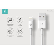 DEVIA CAVO DATI CARICA LIGHTNING IPHONE E IPAD IOS 1 METRO BIANCO