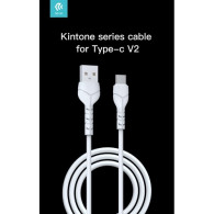 DEVIA KINTONE CAVO TIPO-C 5V 2.1A 1MT CARICA E DATI BIANCO