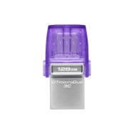 KINGSTON DATA TRAVEL MICRO DUO USB3.2+USB-C 128GB 200MB/S VIOLA SILVER