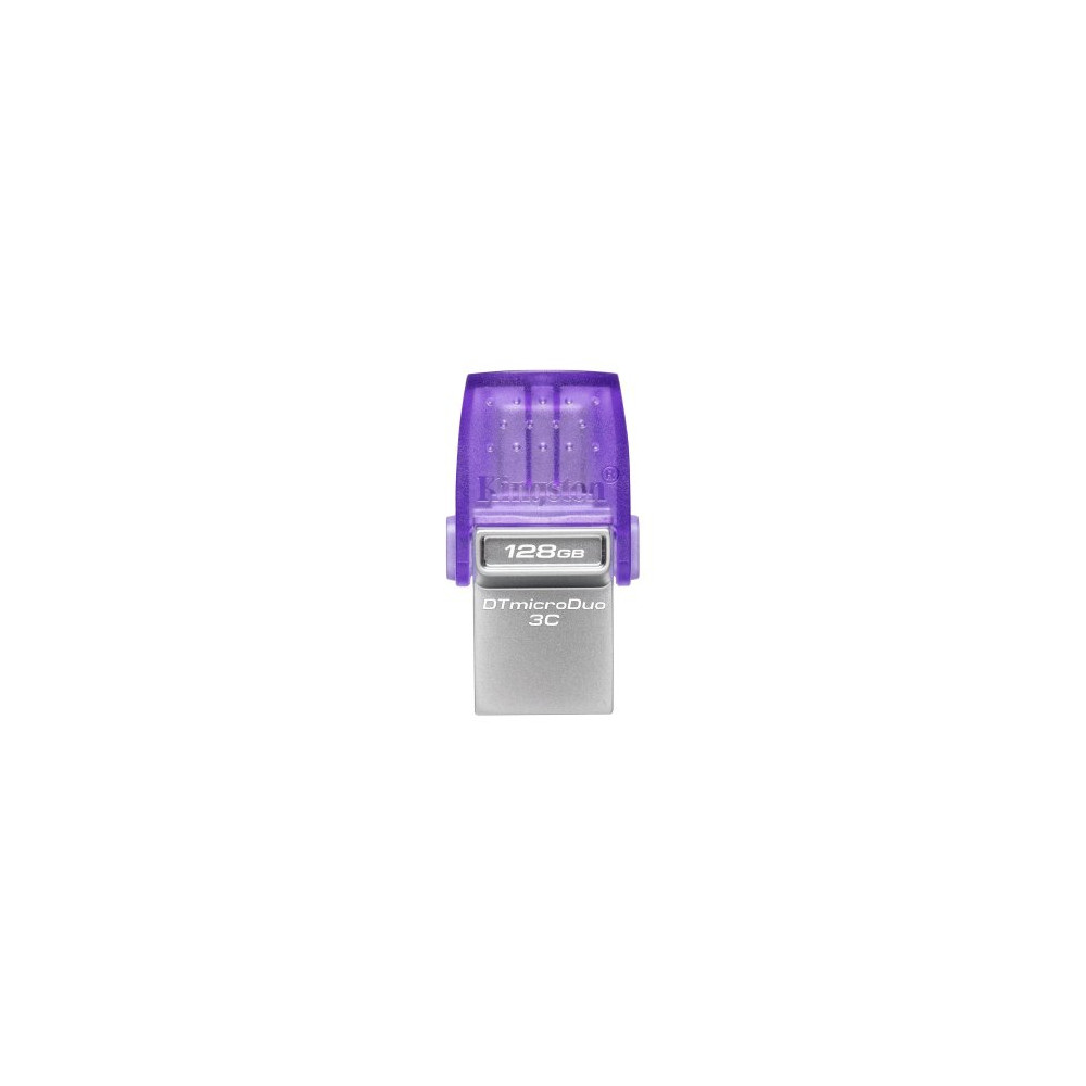 KINGSTON DATA TRAVEL MICRO DUO USB3.2+USB-C 128GB 200MB/S VIOLA SILVER
