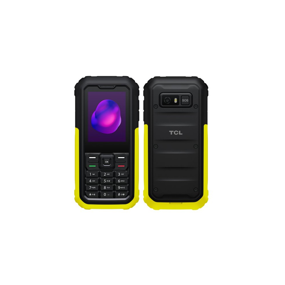 TCL 3189D RUGGED 4G DUAL SIM 2.4" PROTEZIONE INFILTRAZIONE LIQUIDI E POLVERE IP68 TASTO SOS 4G LTE ITALIA BLACK/YELLOW