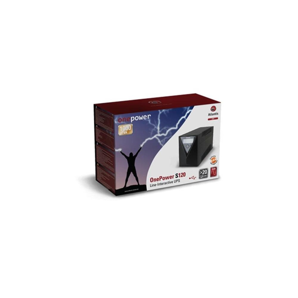 ATLANTIS LAND A03-S120 UPS 500W USB DURATA IN BLACKOUT 1.2MIN GARANZIA ITALIA (A03-S120)