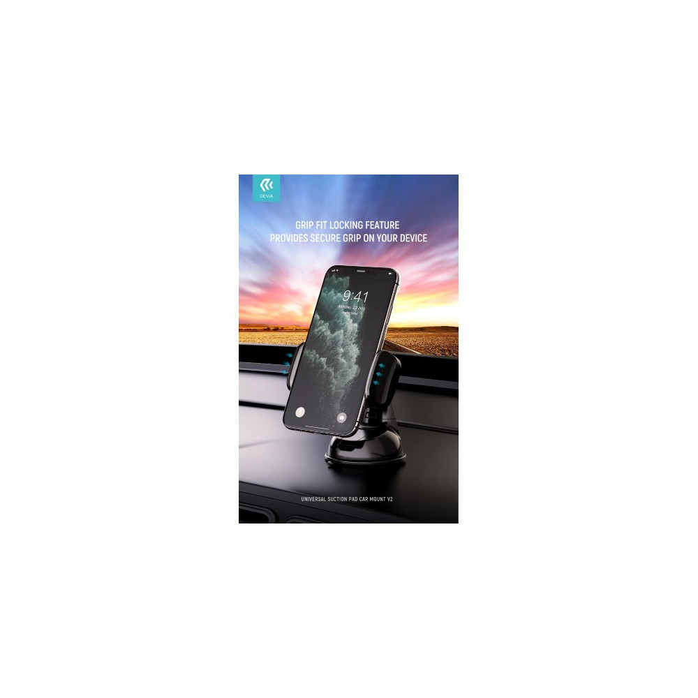 Devia Supporto Smartphone da 3.5 a 6.5 Pollici da auto a ventosa