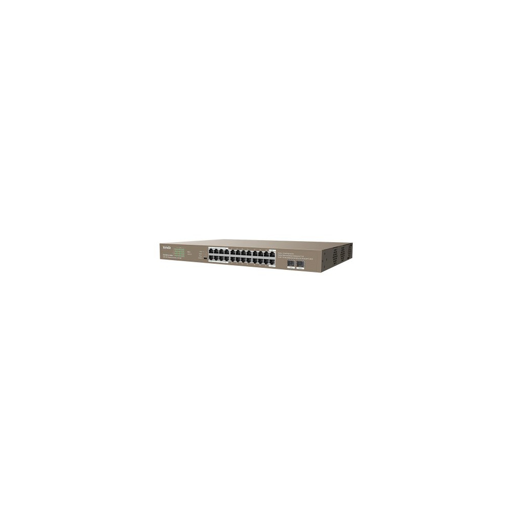 Switch Unmanaged 24 Porte PoE 100/1000 + 2SFP 410W - TENDA