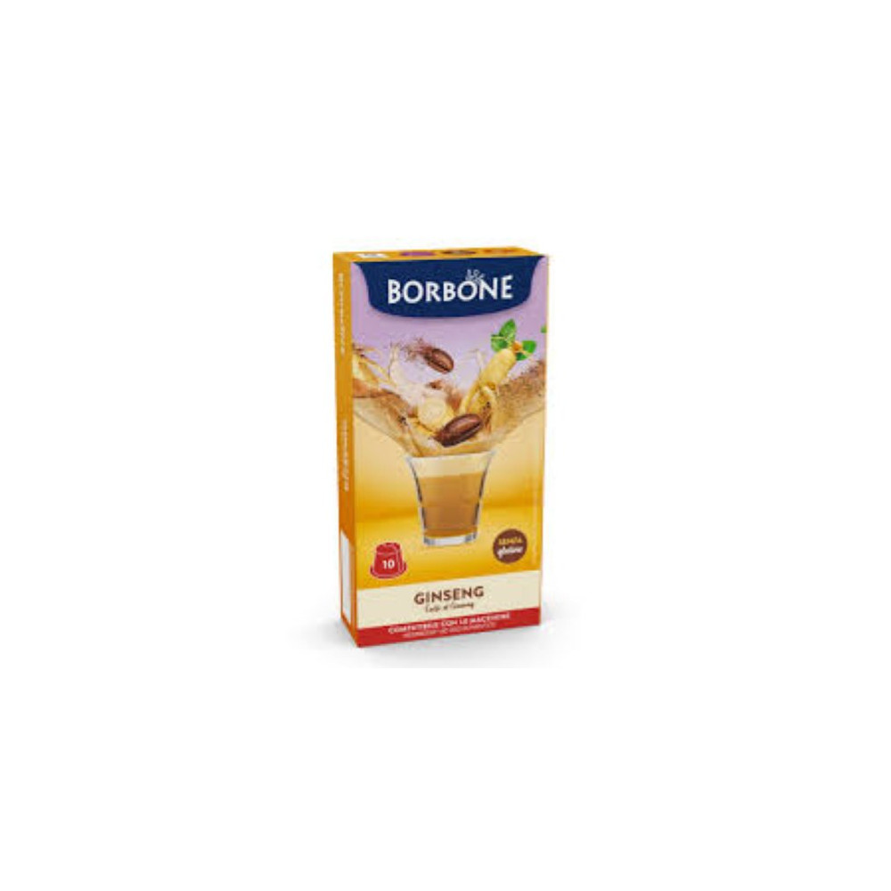 BORBONE CAPSULE COMPATIBILI NESPRESSO GINSENG 1 CONFEZIONE DA 10 PEZZI