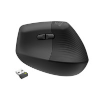 LOGITECH LIFT VERTICAL ERGONOMIC MOUSE MOUSE VERTICALE ERGONOMICO WIRELESS 6 PULSANTI CON RICEVITORE USB GRAPHITE