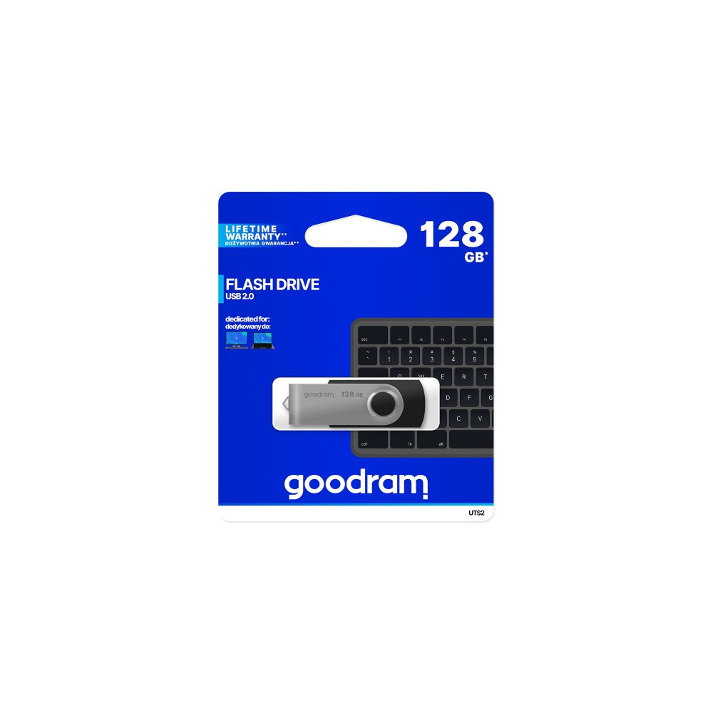 Chiavetta/Pendrive USB Goodram Twister 128GB nera USB 2.0