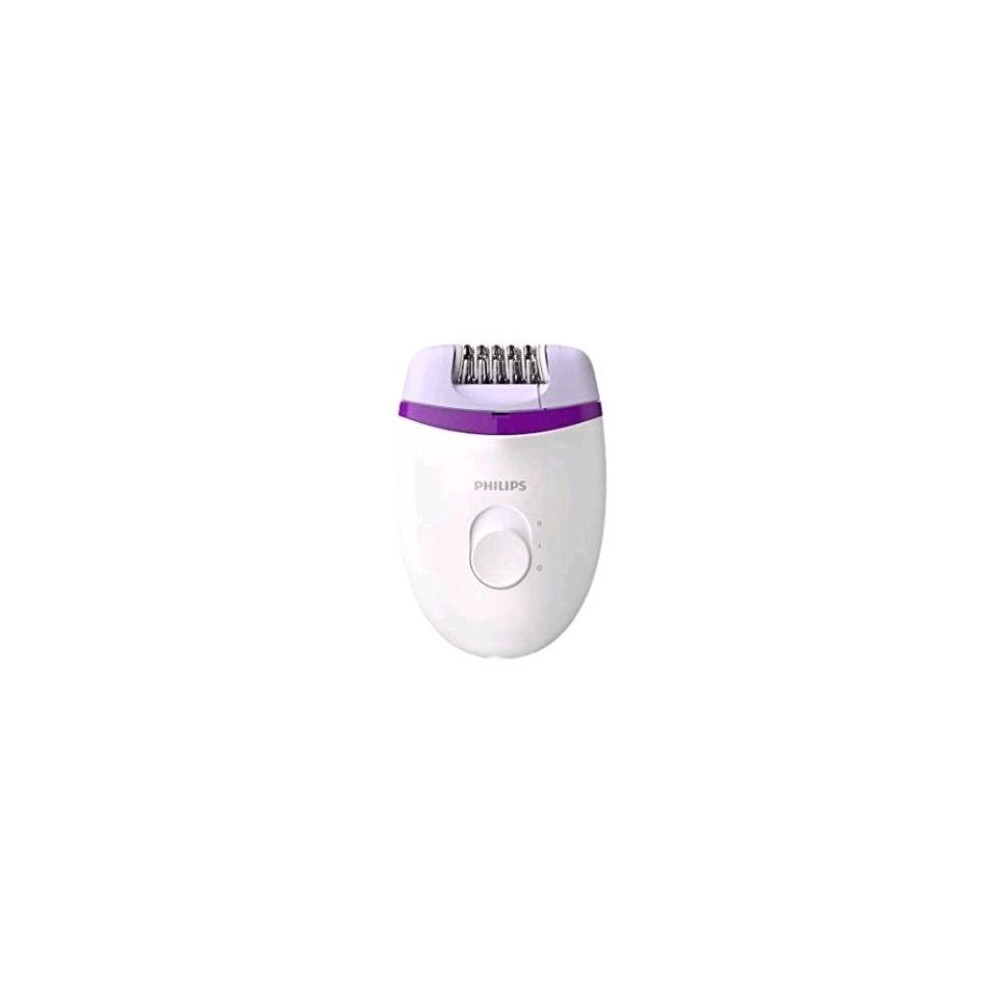 PHILIPS BRE225/00 EPILATORE ELETTRICO COMPATTO SATINELLE ESSENTIAL BIANCO VIOLA