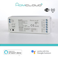 Homcloud Ricevitore DIM +pulsante 12/36V DC,2CH*5A, Wi-Fi+RF 2.4G CCT