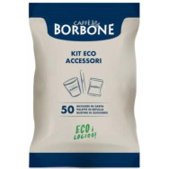 Borbone Kit Accessori EcoLogico 50pz Bicchierini+Bus.Zucc+Palette